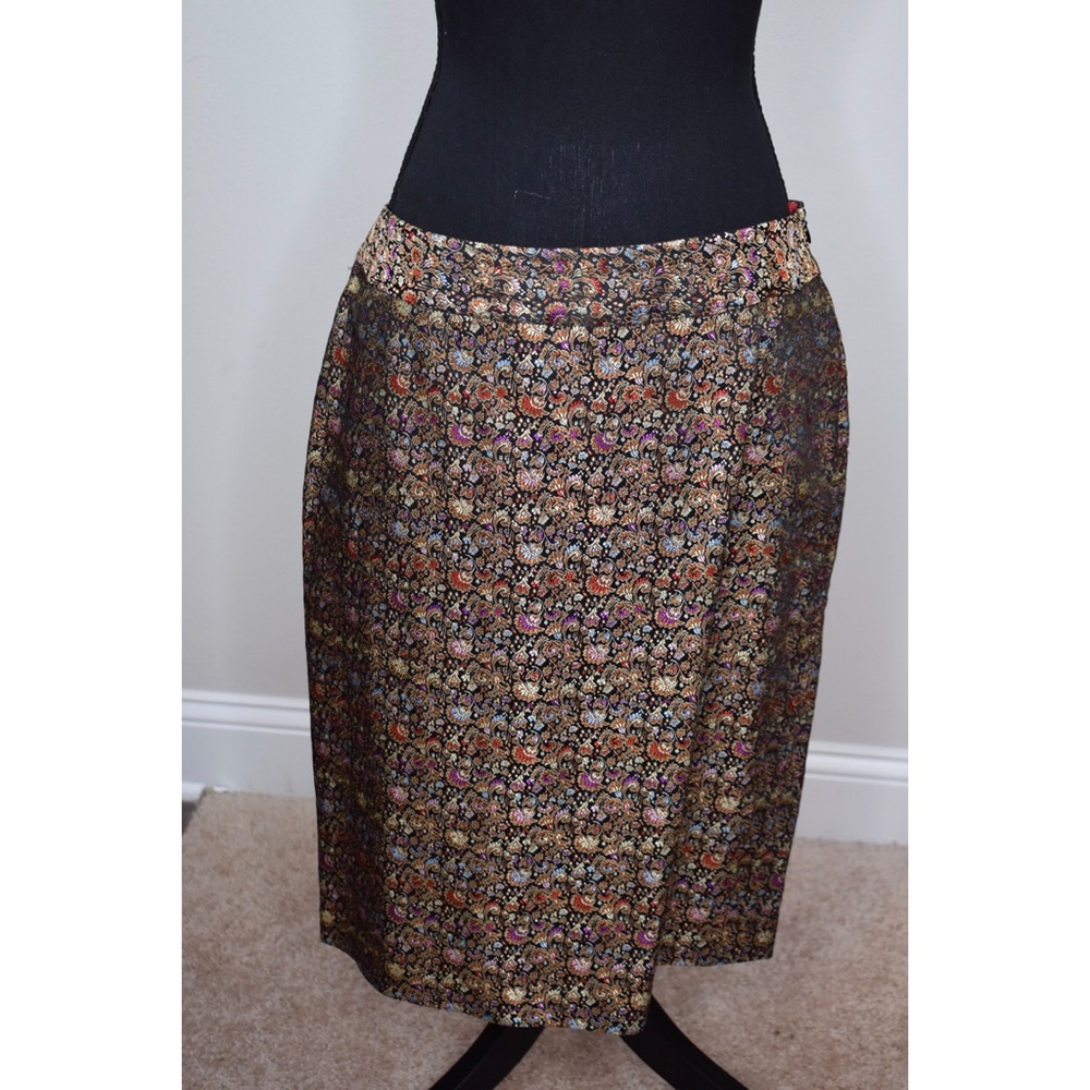 W.D.N.Y Multi-Color /Floral Vintage Skirt - Sz 14